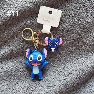Blue Stitch Keychain Set
